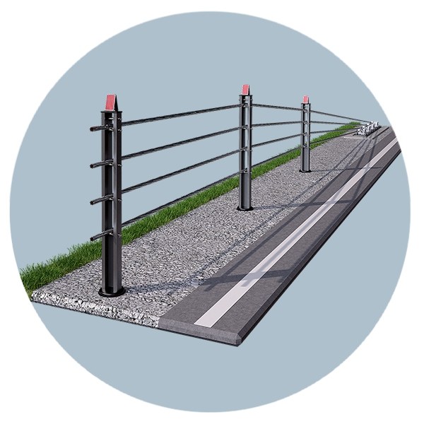 Тросовые барьерные ограждения