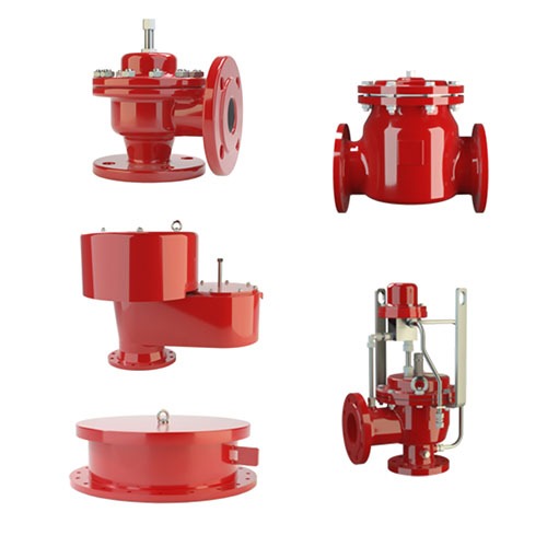 Предохранительный/вакуумный клапан PROTEGO ER/V с огнепреградителем