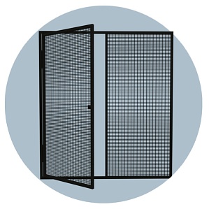 Решётка пулерассеивающая антивандальная с распашной створкой